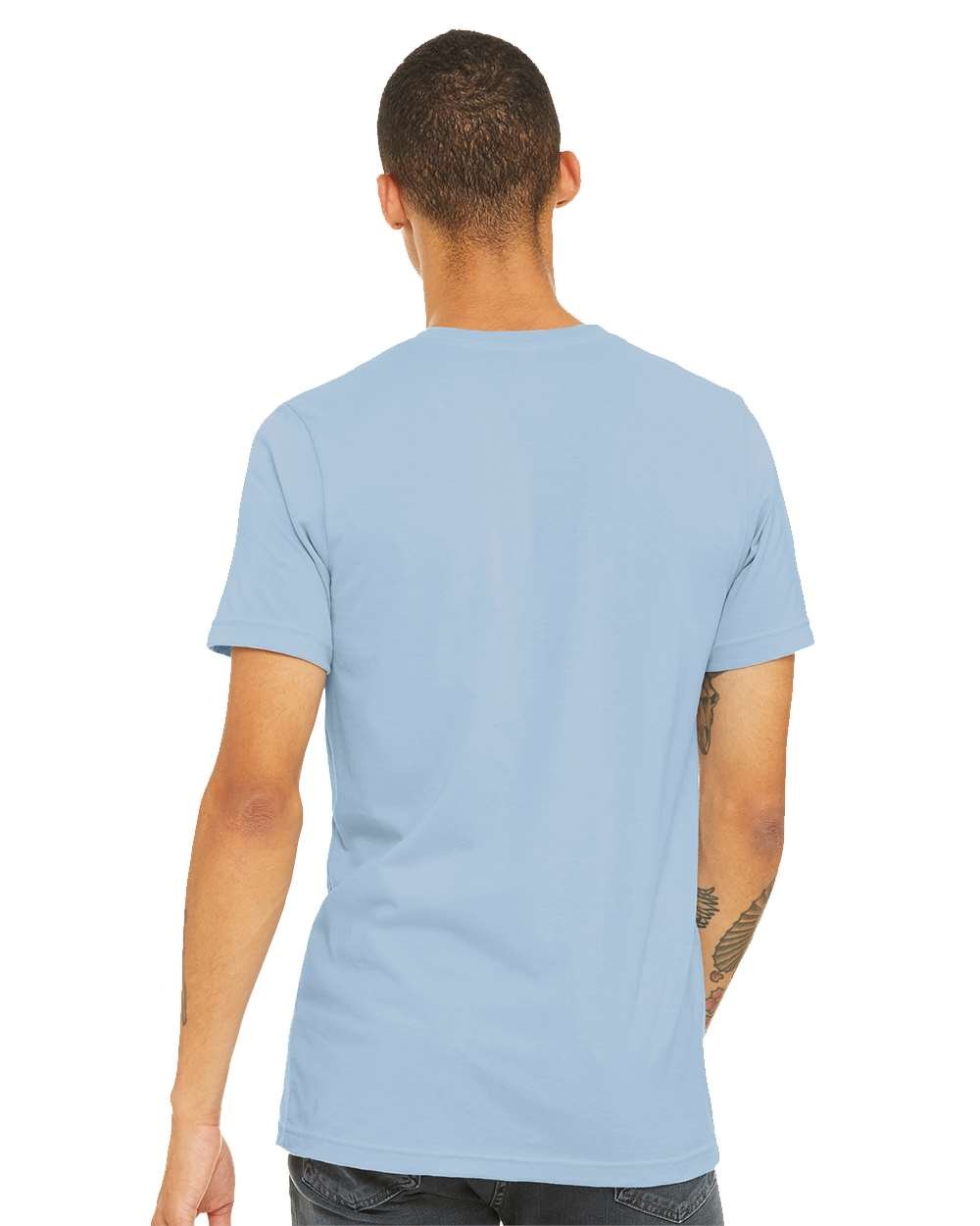 Bella+Canvas 3001 Baby Blue Front High Model.jpg - Image 2