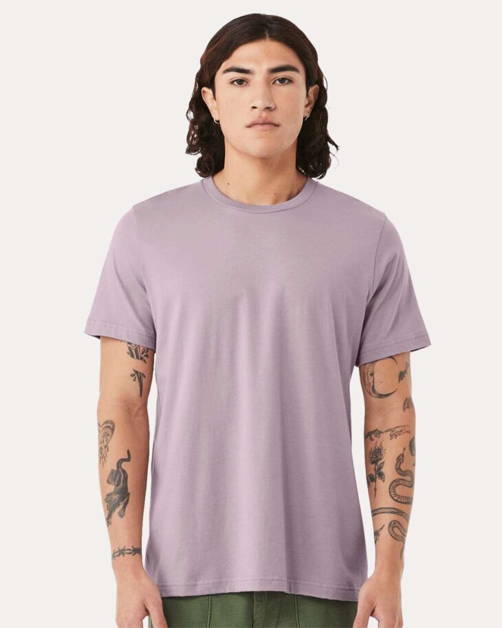 Bella+Canvas 3001 Light Violet Front High Model.jpg