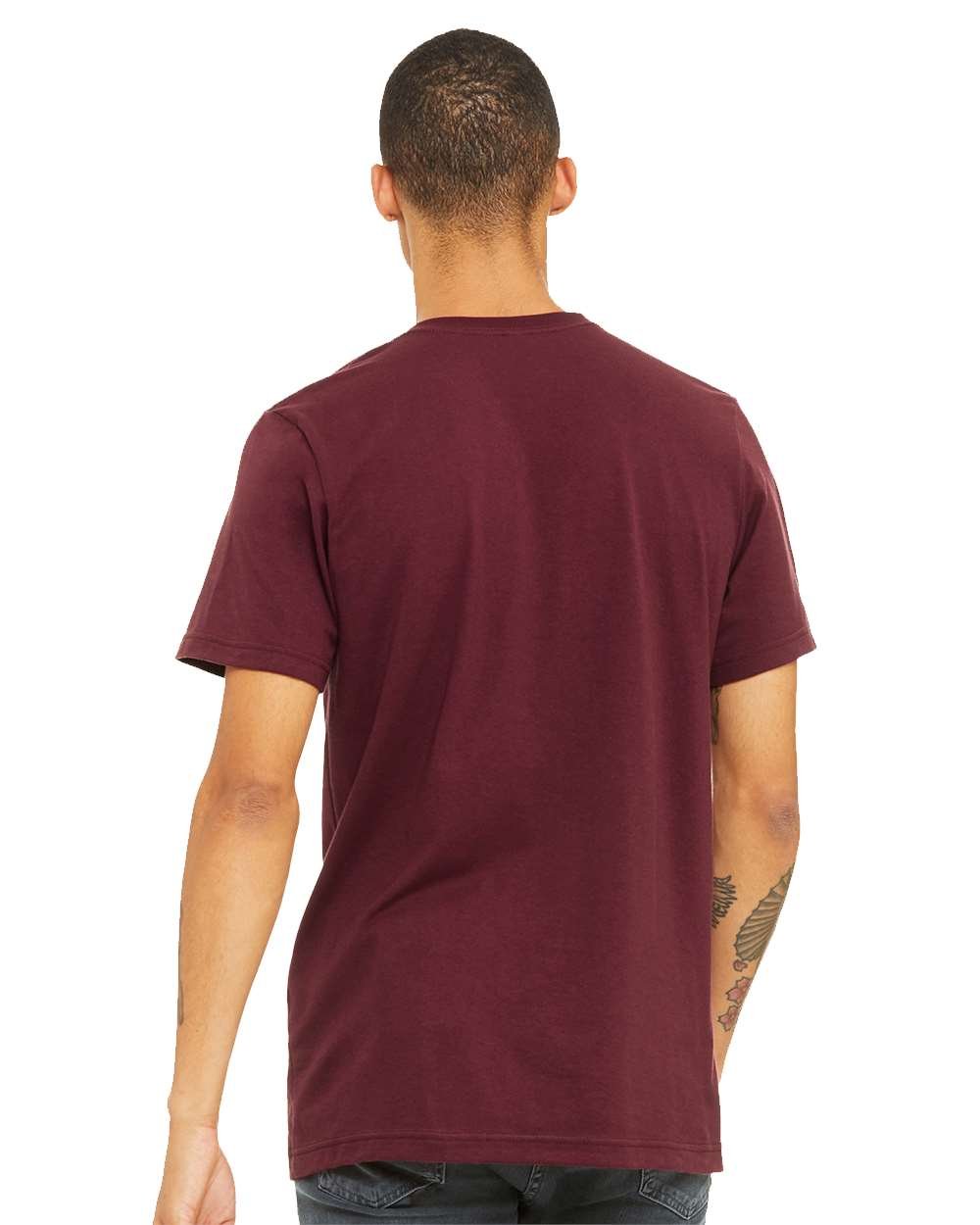 Bella+Canvas 3001 Maroon Front High Model.jpg - Image 2