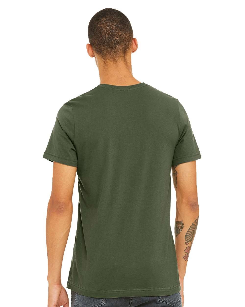 Bella+Canvas 3001 Military Green Front High Model.jpg - Image 2