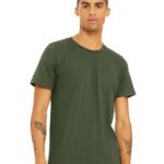 Bella+Canvas 3001 Military Green Front High Model.jpg