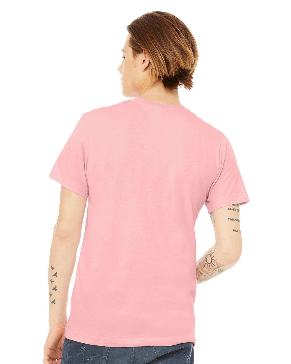Bella+Canvas 3001 Pink Front High Model.jpg - Image 2