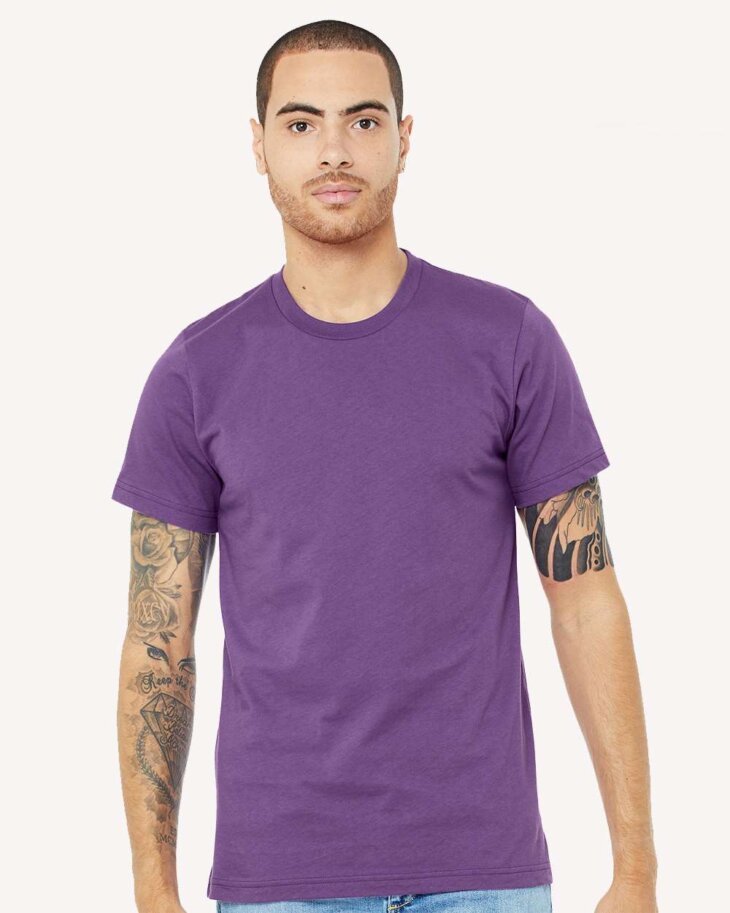 Bella+Canvas 3001 Royal Purple Front High Model.jpg