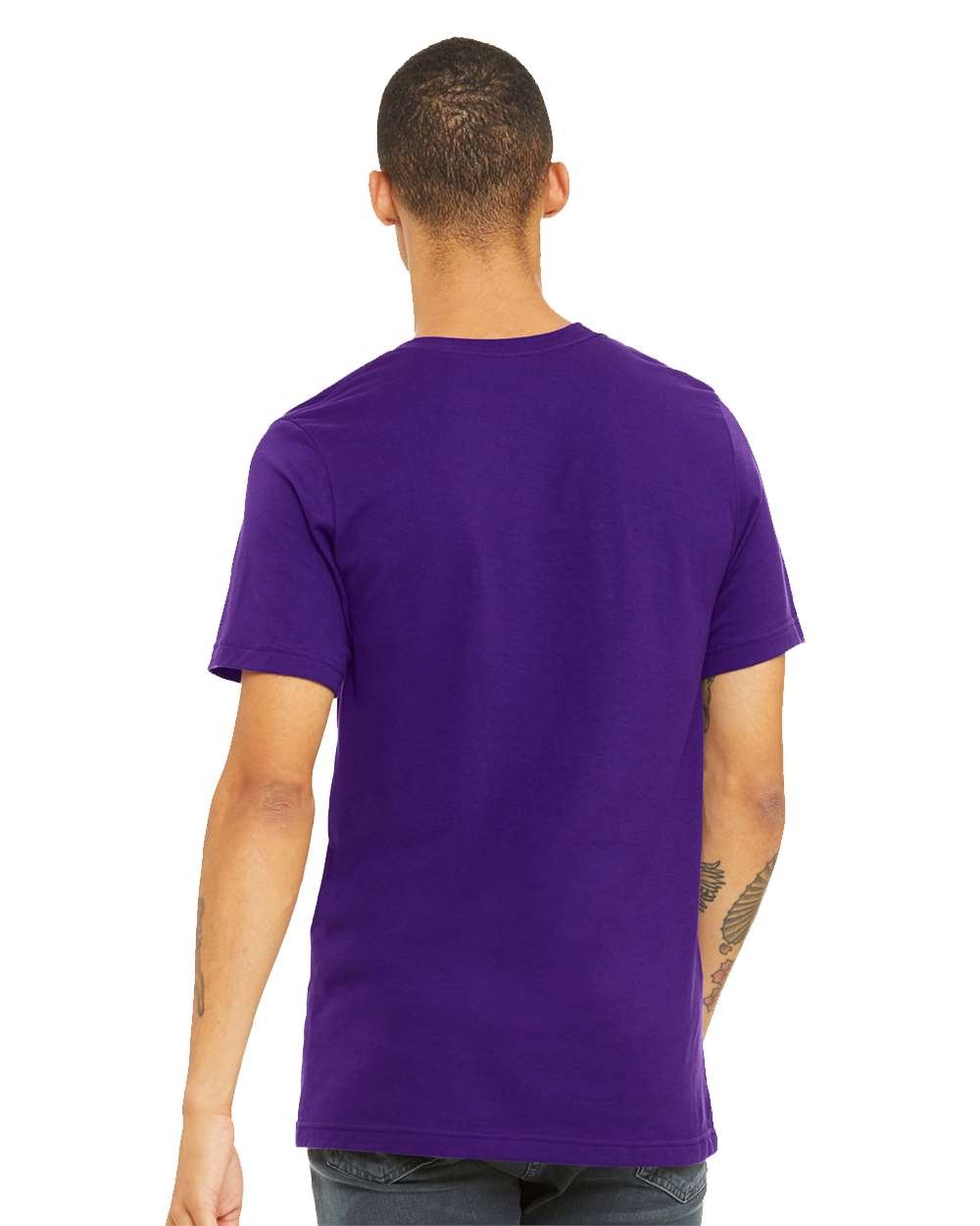 Bella+Canvas 3001 Team Purple Front High Model - Image 2