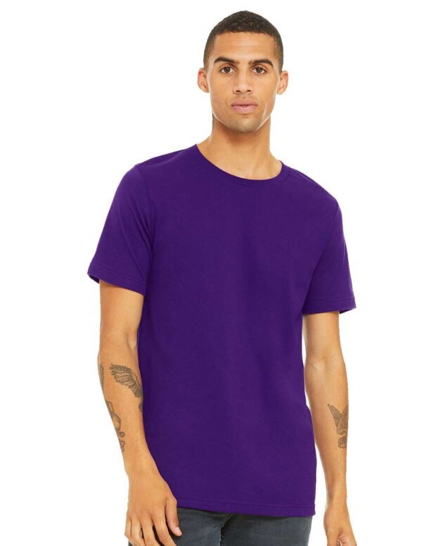 Bella+Canvas 3001 Team Purple Front High Model