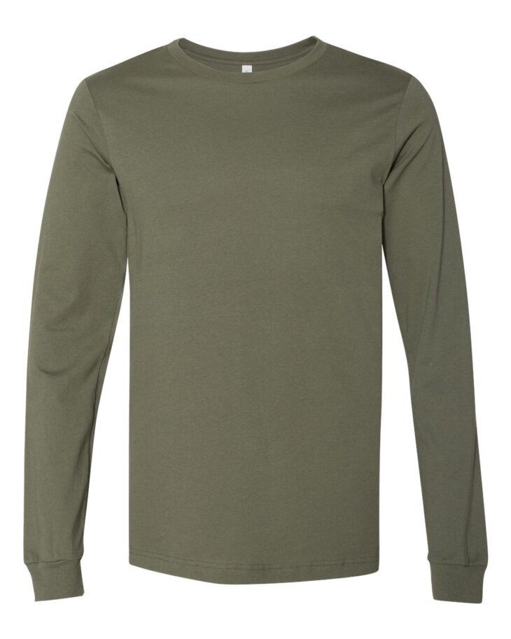 BELLA + CANVAS 3501 Military Green - Image 2