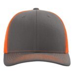Richardson 112 Charcoal Neon Orange