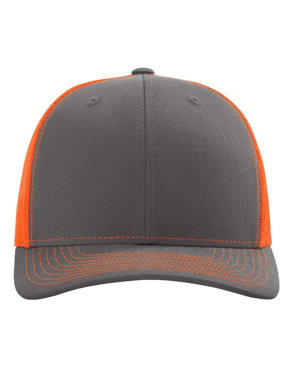 Richardson 112 Charcoal Neon Orange