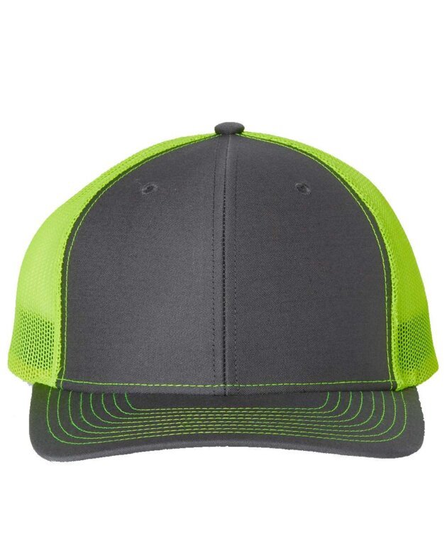 Richardson 112 Charcoal Neon Yellow