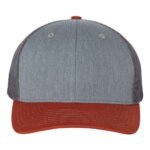 Richardson 112 Heather Grey- Charcoal- Dark Orange Front High