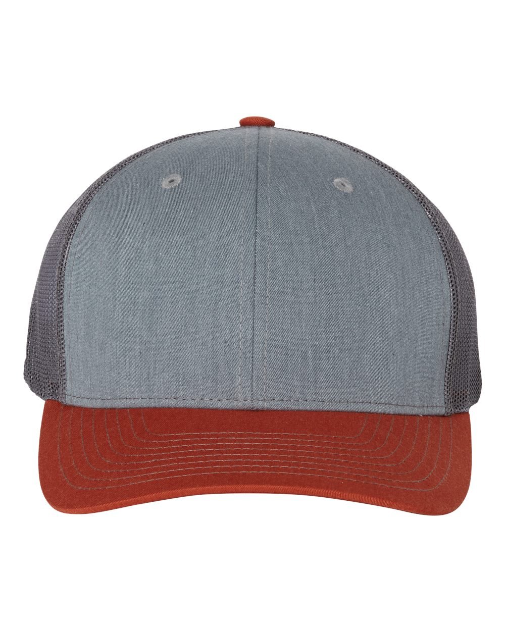 Richardson 112 Heather Grey- Charcoal- Dark Orange Front High
